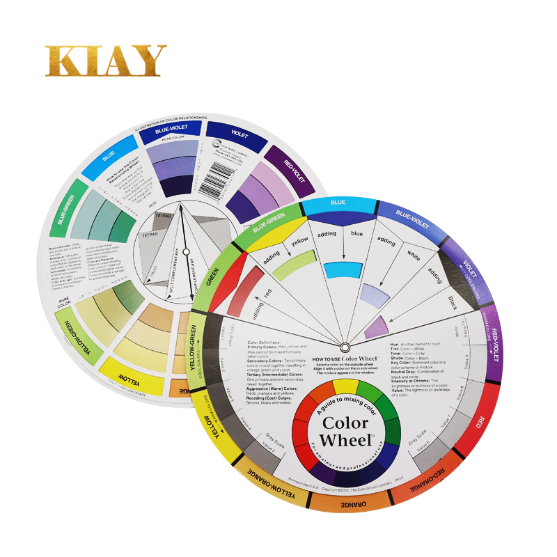 Professional Permanent Makeup Tattoo Ink Color Wheel Chart Micro Pigment Nail Manicure Art Color Wheel